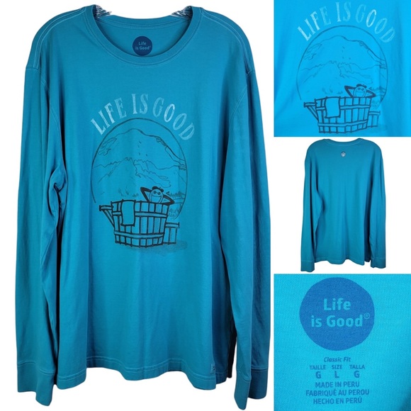 Hot Tub Long Sleeve Crewneck Mens 